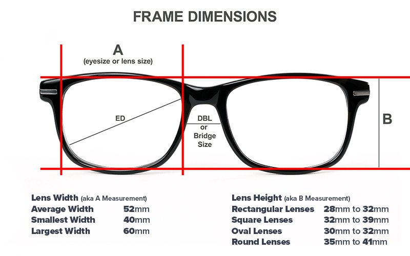 Spectacles Standard Dimensions SpecTats | FAQ